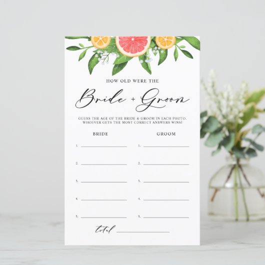 グレープフルーツ新郎新婦のゲームは何歳だった (スタンド正面)