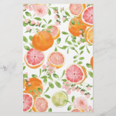 グレープフルーツ柑橘類ブライダルシャワーアドバイスアンドウィーズ (裏面)