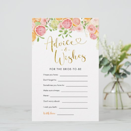 グレープフルーツ柑橘類ブライダルシャワーアドバイスアンドウィーズ (スタンド正面)