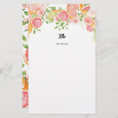 グレープフルーツ柑橘類ブライダルシャワーパーソナライズされたゲーム (正面/裏面)