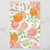 グレープフルーツ柑橘類ブライダルシャワー財布ゲーム (裏面)