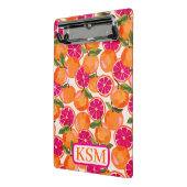 グレープフルーツ水彩モノグラム ミニクリップボード (アングル2)