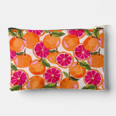 グレープフルーツ水彩 アクセサリーポーチ (裏面)