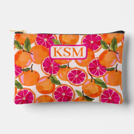 グレープフルーツ水彩 アクセサリーポーチ