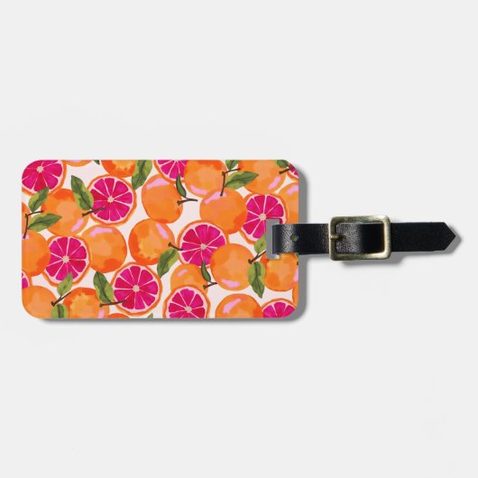 グレープフルーツ水彩 ラゲッジタグ (正面横)