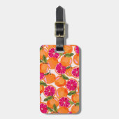グレープフルーツ水彩 ラゲッジタグ (正面縦)