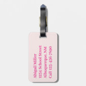 グレープフルーツ水彩 ラゲッジタグ (裏面縦)