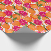 グレープフルーツ水彩 ラッピングペーパー (角)