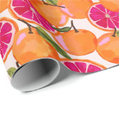 グレープフルーツ水彩 ラッピングペーパー (ロールコーナー)