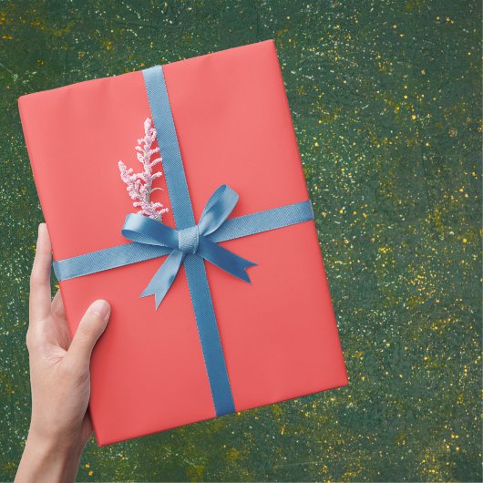 グレープフルーツ無地の色 ラッピングペーパー