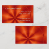 グレープフルーツ色の名刺 名刺 (正面/裏面)
