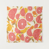 グレープフルーツ葉スライス タペストリー (正面(横))