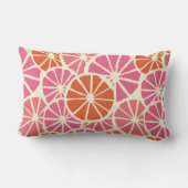 グレープフルーツ薄切りの継ぎ目のない模様、生鮮の柑橘類のバ ランバークッション (裏面)