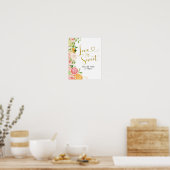 グレープフルーツ シトラス ブライダルシャワー Love is Sweet ポスター (キッチン)