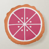 グレープフルーツ・スライス ラウンドクッション (裏面)