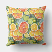 グレープフルーツ、レモン、ライム、オレンジ アウトドアクッション (裏面)