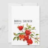 グレープフルーツ 水彩のテーマ 明るい色 招待状 (裏面)