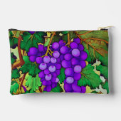 グレープベンの紫色のブドウ アクセサリーポーチ (裏面)