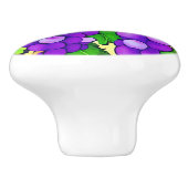 グレープベンの紫色のブドウ セラミックノブ (側面)