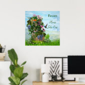 グレープベン、ハニースクルズ&ハミングバード ポスター (ホームオフィス)