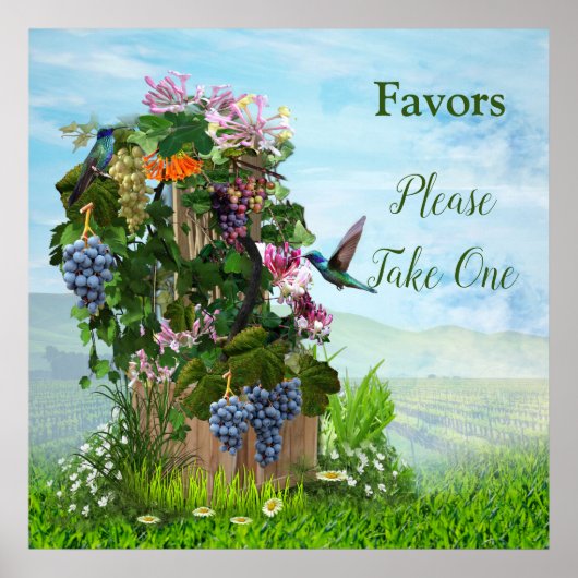 グレープベン、ハニースクルズ&ハミングバード ポスター (正面)