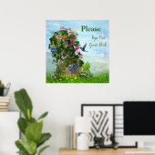 グレープベン、ハニースクルズ&ハミングバード ポスター (ホームオフィス)