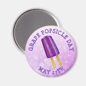 グレープポプシクルデー5月27日おもしろいオッドホリデーブ マグネット (正面/裏面)