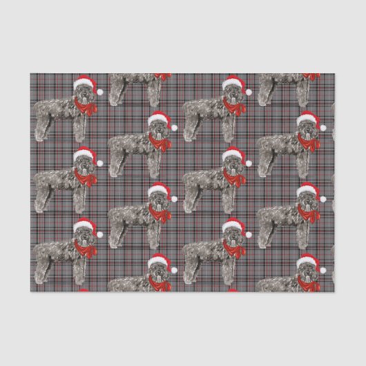 グレープレイドとクリスマスブービエ犬の恋人の休日 薄葉紙 (正面)