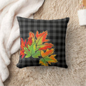 グレープレイドと秋メープル葉ズ クッション (ブランケット)