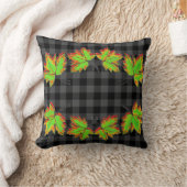 グレープレイドと秋メープル葉ズ クッション (ブランケット)