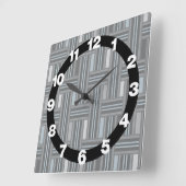 グレープレイド織り スクエア壁時計 (傾斜)