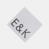 グレープレミアム究極モダンモノグラムはっきりしたおもしろい スタンダードカクテルナプキン (角)