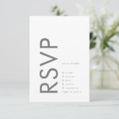 グレープレミアム究極モダンモノグラムはっきりしたおもしろい 出欠カード (スタンド正面)