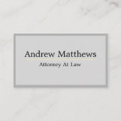 グレープレーンシンプル弁護士モダン法律事務所 名刺 (正面)