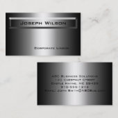 グレープレーンビジネスカーモダンドの濃淡 名刺 (正面/裏面)