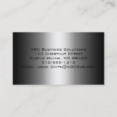 グレープレーンビジネスカーモダンドの濃淡 名刺 (裏面)