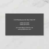 グレープロフェッショナルクラシカルメイクアップアーティストスタイリスト 名刺 (裏面)