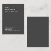 グレープロフェッショナルミニマルモダンリストラはっきりしたイン 名刺 (正面/裏面)