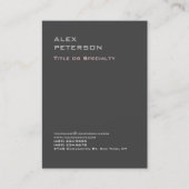 グレープロフェッショナルミニマルモダンリストラはっきりしたイン 名刺 (正面)