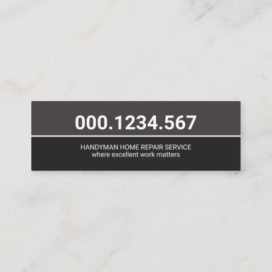 グレープロフェッショナル建築ツールモチーフ スキニー名刺 (裏面)