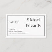 グレープロフェッショナル理容師鋼モダン材 名刺 (裏面)