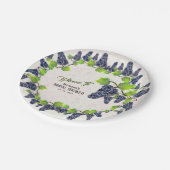 グレープヴィネヤードガーデンブライダルシャワー ペーパープレート (アングル)