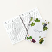 グレープヴィネヤードギリシャ島レシピクックブック ノートブック (内部)