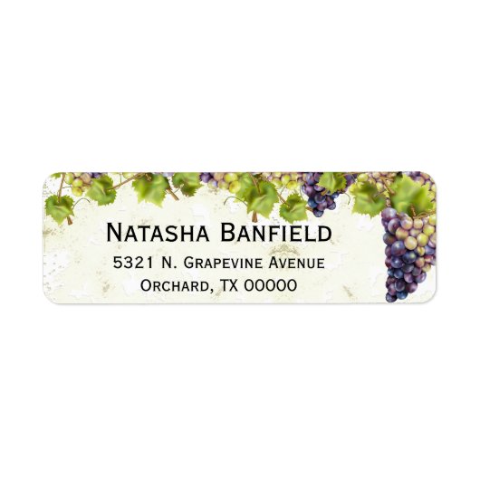 グレープヴィン地中海のヤードガーデン ラベル (正面)