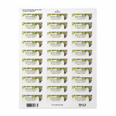 グレープヴィン地中海のヤードガーデン ラベル (フルシート)