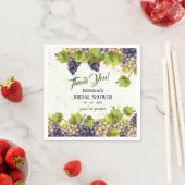 グレープヴィン地中海のヤード庭園の結婚式 スタンダードカクテルナプキン (インサイチュ)