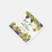 グレープヴィン地中海のヤード庭園の結婚式 スタンダードカクテルナプキン (角)