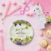 グレープヴィン地中海のヤード庭園の結婚式 ペーパープレート (パーティー)