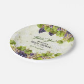 グレープヴィン地中海のヤード庭園の結婚式 ペーパープレート (アングル)