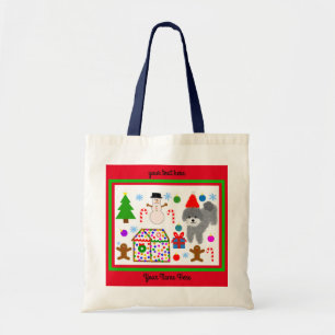グレープードルクリスマス#3-2トートバッグ トートバッグ